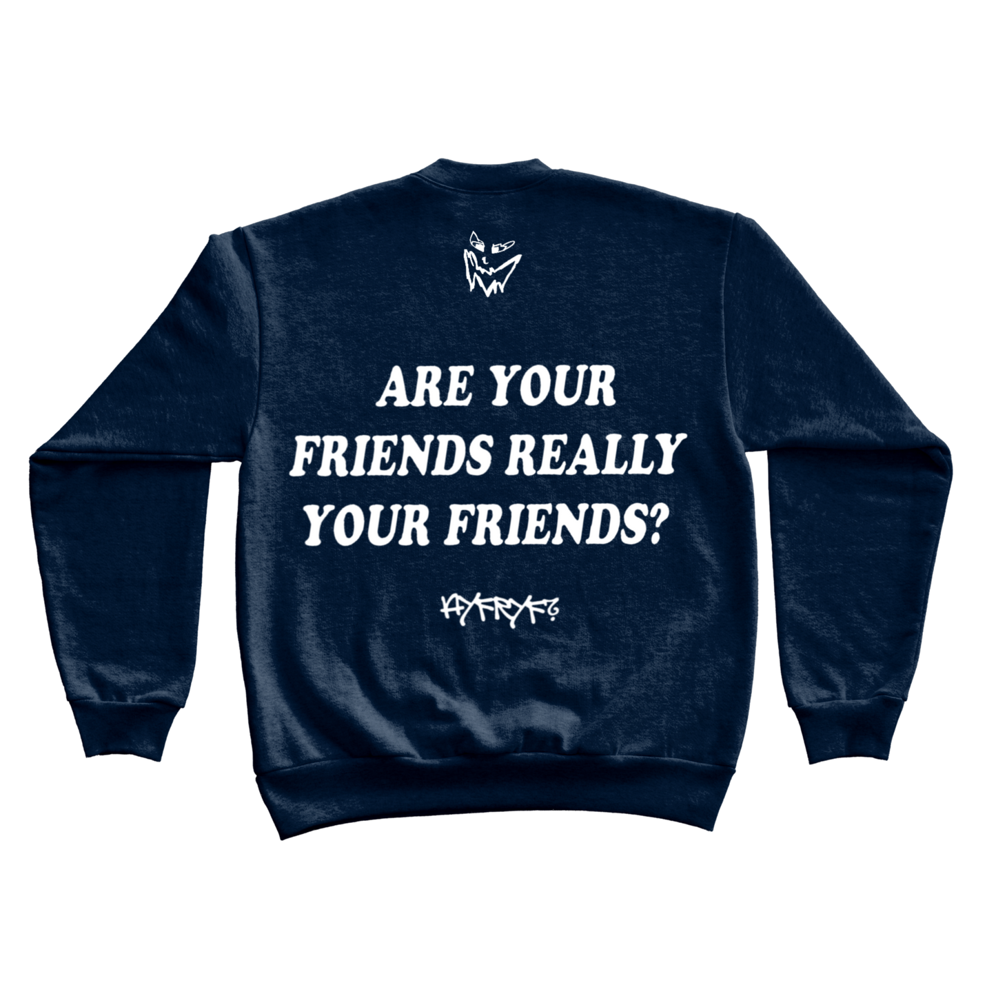 NAVY AYFRYF CREWNECK