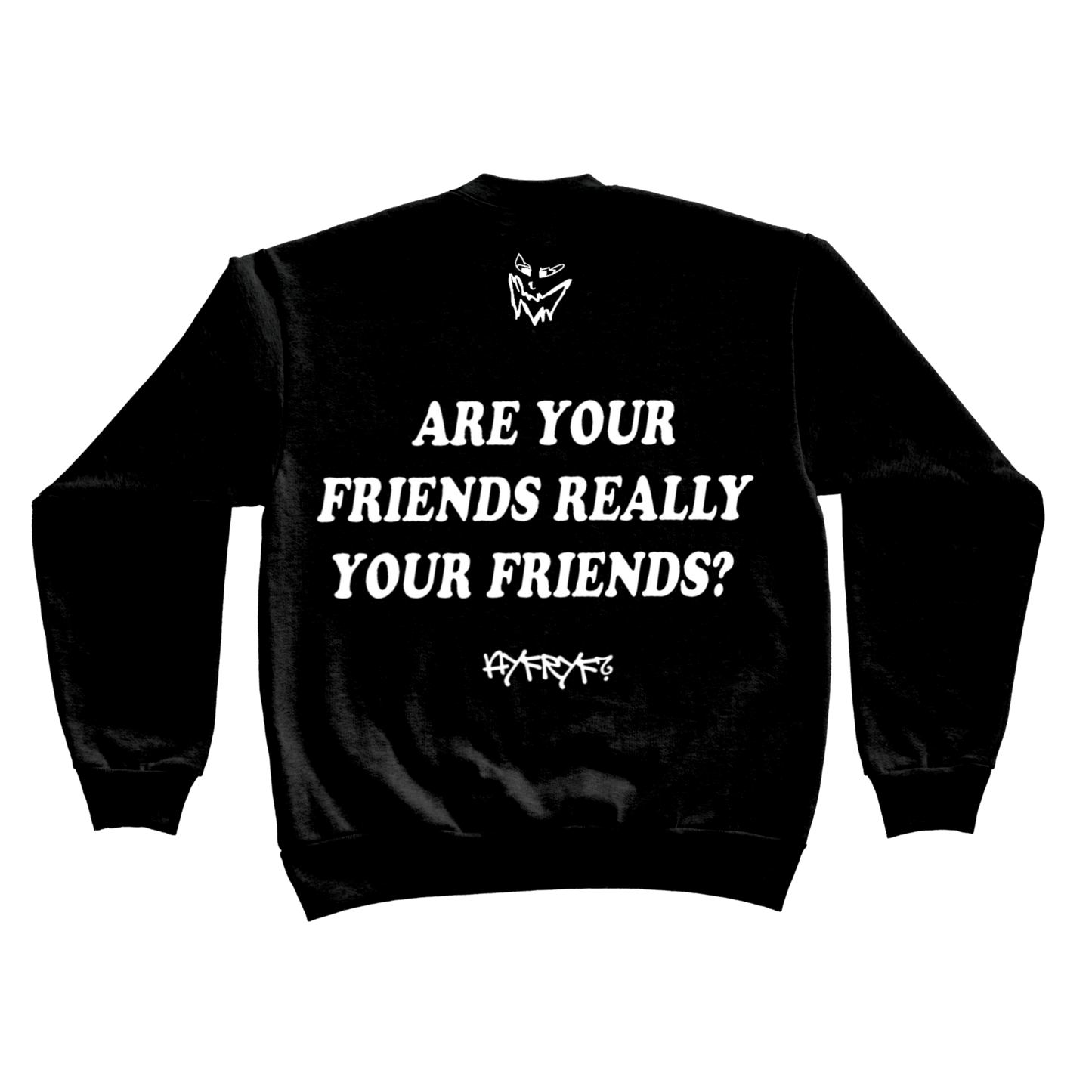 BLACK AYFRYF CREWNECK