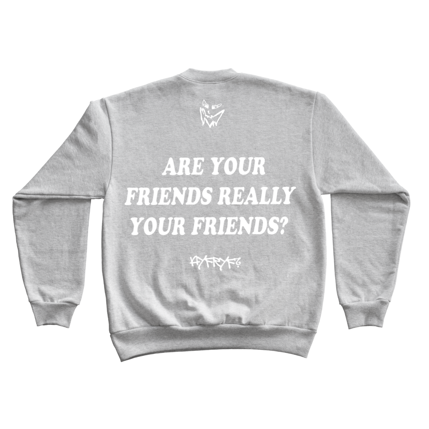GREY AYFRYF CREWNECK